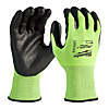 Milwaukee Hi Vis Cut Level 3 Gloves 9/L 4932478132
