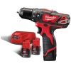 Milwaukee M12BPD-202C M12 Sub Compact Percussion Drill Kit