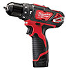 Milwaukee M12BPD-202C M12 Sub Compact Percussion Drill Kit